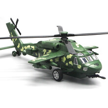 黑鹰直升机合金模型 航空模型玩具 男孩儿童玩具飞机 军绿色