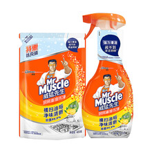 威猛先生（Mr Muscle） 威猛先生厨房重油污净 瓶+袋 500克+420克新款值装 8446
