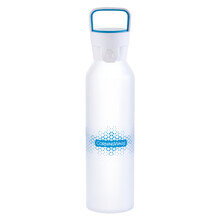 康宁X杯红点设计奖作品Corningware Bottle耐高温玻璃杯 磨砂硅胶外层 星硕蓝