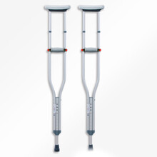 可孚 铝合金腋下拐杖医用双拐杖助行器老人残疾人拐杖单拐助步器 三合一腋下拐单只装 适合1.3米-1.9米身高