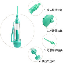 冲牙家用洗牙器新款便携式冲牙器 随身水牙线 冲牙洗牙机小秋家 绿色 LV190