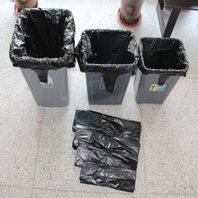 承欣 黑色大号加厚塑料垃圾袋 平口背心式酒店物业环卫垃圾袋 50/100只 手提式 宽30CM*长47CM 50只