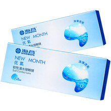 海昌 优氧隐形眼镜NEW MONTH 清薄透氧 月抛6片装 200度