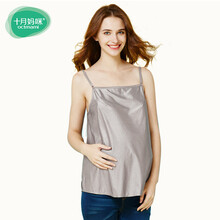 十月妈咪 孕妇防辐射服怀孕期防辐射银纤维防辐射衣服 中灰色 M/160