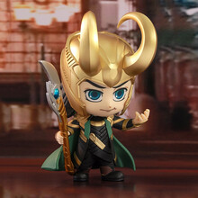 Hot Toys 复仇者联盟4 终局之战Q版钢铁侠模型玩具 洛基连权杖