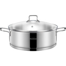 慕厨（Momscook） 不锈钢火锅 火锅汤锅 复底加厚304材质电磁炉燃气通用 火锅 24cm