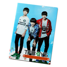 甜蜜城堡 明星文具笔记本记事本彩页练习本子A组 tfboys笔记本