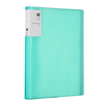 晨光(M&G)雅悦系列A4/40页半透明绿色资料册 插袋文件册 办公文件夹 单个装ADMN4205