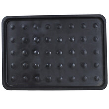 憨憨宠 宠物笼子托盘 方管笼 狗狗钢丝笼原厂狗笼托盘 加厚底盘 （单个装） 黑色加厚款67*51CM适合110方管