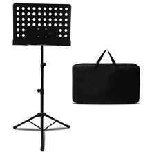 GLEAM格利姆 吉他乐谱架 可升降折叠曲谱架 吉他贝斯小提琴架子鼓二胡长笛萨克斯通用谱架 配谱架包 G004黑色款标准大谱架+包