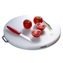 IUPILON 家用塑料加厚圆砧板 耐用不开裂砍骨头砧板案板面板菜墩40*3 白色直径40*厚3CM全铝把手