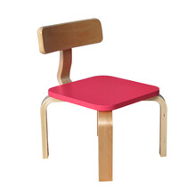 幼儿园桌子宝宝游戏桌靠背椅小桌子凳子小板凳儿童桌椅套装 玫红色方椅