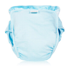 POKO 婴儿隔水尿布裤  婴儿防尿尿裤兜 宝宝尿布裤 蓝色1条-无货 L码