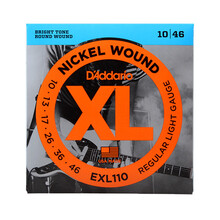达达里奥EXL系列电吉他琴弦套装镀镍钢电吉他弦08/09/10/11粗细套弦可选 EXL110（10-46）