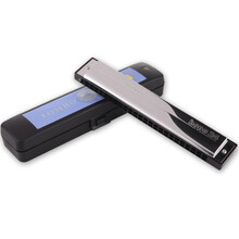 通宝（TOMBO） 日本TOMBO通宝6624孔复音口琴演奏练习初学成人入门儿童推荐用 A调