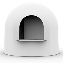 pidan雪屋猫砂盆 全封闭大号猫砂盆猫厕所防外溅隔臭猫咪用品 雪屋 白色