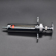 华畜 兽用金属注射器 猪牛羊用注射针器 大针管大号针筒养猪设备针头 20ml金属注射器