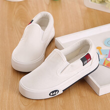 回力童鞋儿童帆布鞋男童女童鞋子宝宝布鞋一脚蹬学生鞋潮休闲鞋 3063白色 32码/210-内长20.5cm