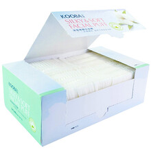 谷芭（KOOBA）脸部卸妆棉袋装加厚 化妆棉片薄款大包小包装女 一次性洗面擦脸洁面 湿敷专用天然棉 厚款100片（F-001）