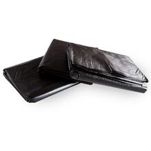 众诺中田垃圾袋平口50只装中大号塑料袋袋黑色家用办公物业分类垃圾 80*100*50只（常规2.5丝）