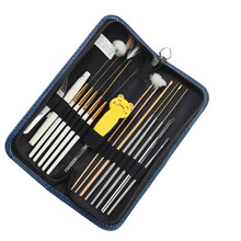 天艺牌采耳工具套装/蓝色经典掏耳朵工具16件套装/含发光耳勺