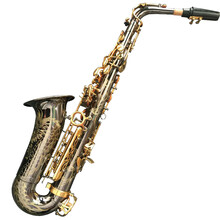 moffat墨菲特黑镍金中国龙款中音降E调萨克斯成人初学演奏 奢华花纹