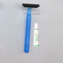 赞晨 酒店宾馆一次性剃须刀旅行户外便携式剃须刀双层不锈钢刀片3g剃须膏 有膏100