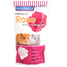 共度仓鼠浴沙浴室消臭龙猫浴沙房豚鼠金丝熊浴盐沙铲洗澡沙龙猫浴沙荷兰猪除臭杀菌小宠松鼠用品浴砂 玫瑰仓鼠浴沙500g