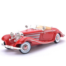 美驰图（Maisto） 奔驰汽车模型跑车经典老爷车模1/18仿真合金汽车模型收藏摆件 500K-红色