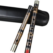 正音堂 横笛 笛子专业竹笛乐器成人精制笛子乐器自学竹笛男女专业演奏级笛子女古风 精制紫竹笛接铜E调