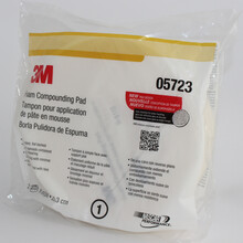 3M 羊毛轮海绵轮05701/05725 双面羊毛盘抛光盘羊毛盘汽车抛光轮美容耗材 05723 白色波浪海绵轮-对装