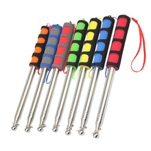 福莱克教学教棍伸缩教鞭 不锈钢伸缩旗杆 导游杆 户外旗杆1.2米1.4米1.6米2米 导游旗杆 2米 红色