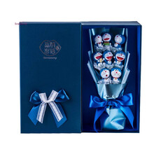 卡通花束叮当猫哆啦a梦蓝胖子机器猫娃娃 玩偶公仔礼盒情人节生日礼物 8个叮当雅兰