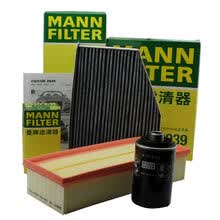 曼牌MANN 三滤套装 三滤保养套餐 空调滤清器+机油滤清器+空气滤清器适用于 迈腾1.8T 2.0T