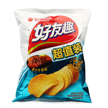 超市	Orion 好丽友 休闲零食 薯片 好友趣多汁牛排味125g/袋（新老包装随机发货）