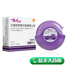 舒利迭 沙美特罗替卡松粉吸入剂 50ug：500ug*60吸/盒