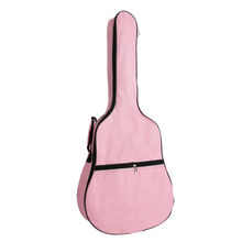彩色吉他包双肩民谣木吉他包加棉加厚40寸41寸防水防尘背包 40寸粉红色