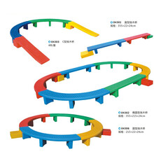 儿童加厚塑料独木桥 平衡木 触觉板 幼儿园感统训练器材全套 C型独木桥