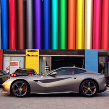 格林卡 车身改色膜金属质感哑光电镀冰膜 汽车内饰贴纸贴膜全车摩托车电动车改装 冰灰色(1.52*1M)