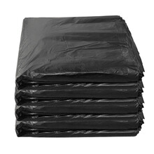 魅之优品 加厚垃圾袋特厚型物业酒店大号黑色单位办公专用户外塑料袋 120*140 100只