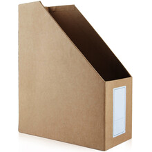 kinbor  A4牛皮纸文件框资料盒文件盒办公桌面收纳盒加宽加厚型/空零DT5338