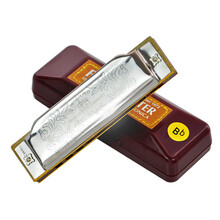 铃木SUZUKI 10孔布鲁斯口琴1072 十孔布鲁斯口琴 蓝调口琴 初学口琴 学生用琴12个调可选 降B/#A调