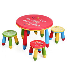 儿童椅子圆桌整套儿童餐椅阿童木桌椅儿童凳子幼儿园写字桌（不包括凳子） 蓝色 凳子