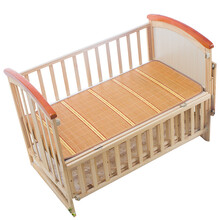 夏季竹席婴儿床凉席婴儿车凉席新生儿宝宝凉席婴儿床凉席儿童夏季凉席幼儿园专用床品清凉 长宽60x120cm