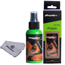 Prefox吉他护理套装擦弦油吉他琴弦保养清洁配件除锈笔擦弦笔 乐器护理（升级蜡油+擦琴布）