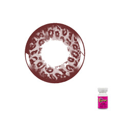 豹纹美瞳 花纹隐形眼镜美瞳女 年抛美瞳1片显色隐形眼镜大直径美瞳 豹纹巧（一片装） 0度