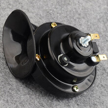 摩托车喇叭 踏板车改装配件 超响汽车电动车助力车12V蜗牛高音喇叭防水 单只12V喇叭 一只价格