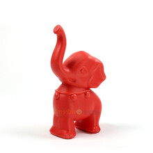 小象象鼻套圈 儿童传统玩具幼儿园宝宝落地卡通套圈 投掷圈 感统训练器 小象套圈红色 小号