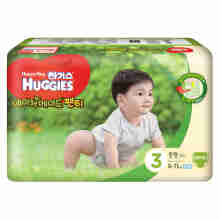 好奇 Huggies 自然装成长裤 M58片 中号裤型纸尿裤 【男宝宝】【8-11kg】（韩国原装进口）