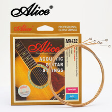 爱丽丝（ALICE）民谣木吉他弦进口钢芯琴弦散装弦套弦琴弦钢弦吉他琴弦 432-2【二弦】*2根
